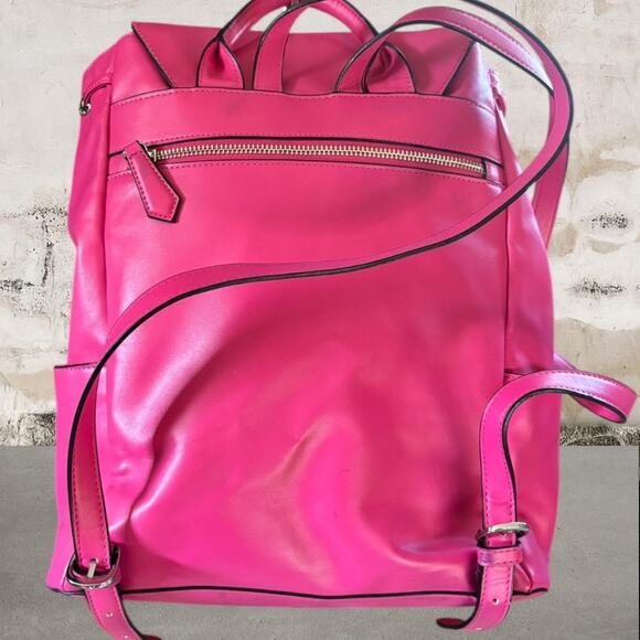 Vera Bradley Hot Pink Drawstring Backpack and Wallet Set - Picture 5 of 12